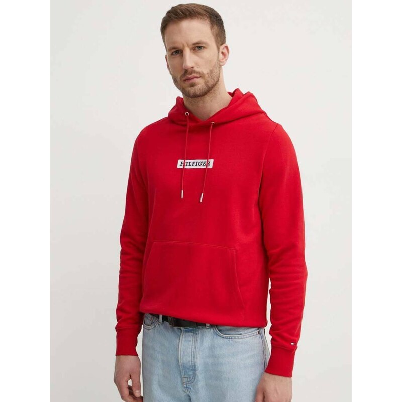 Tommy Hilfiger pánská červená mikina