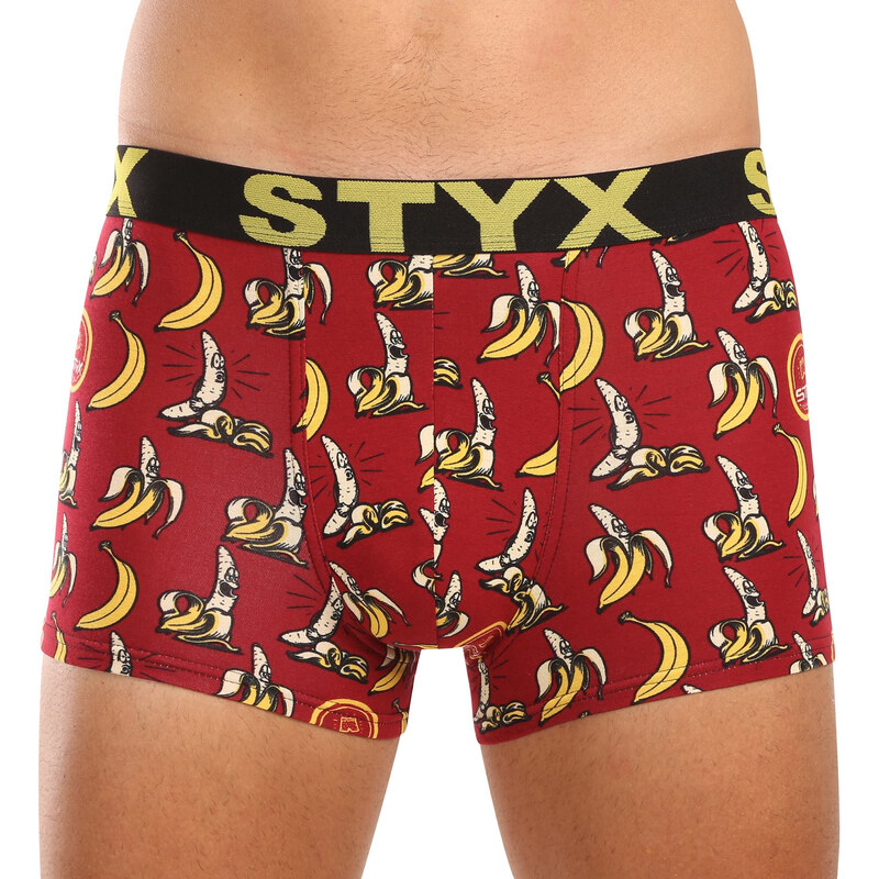 Pánské boxerky Styx art sportovní guma banány (G1359)