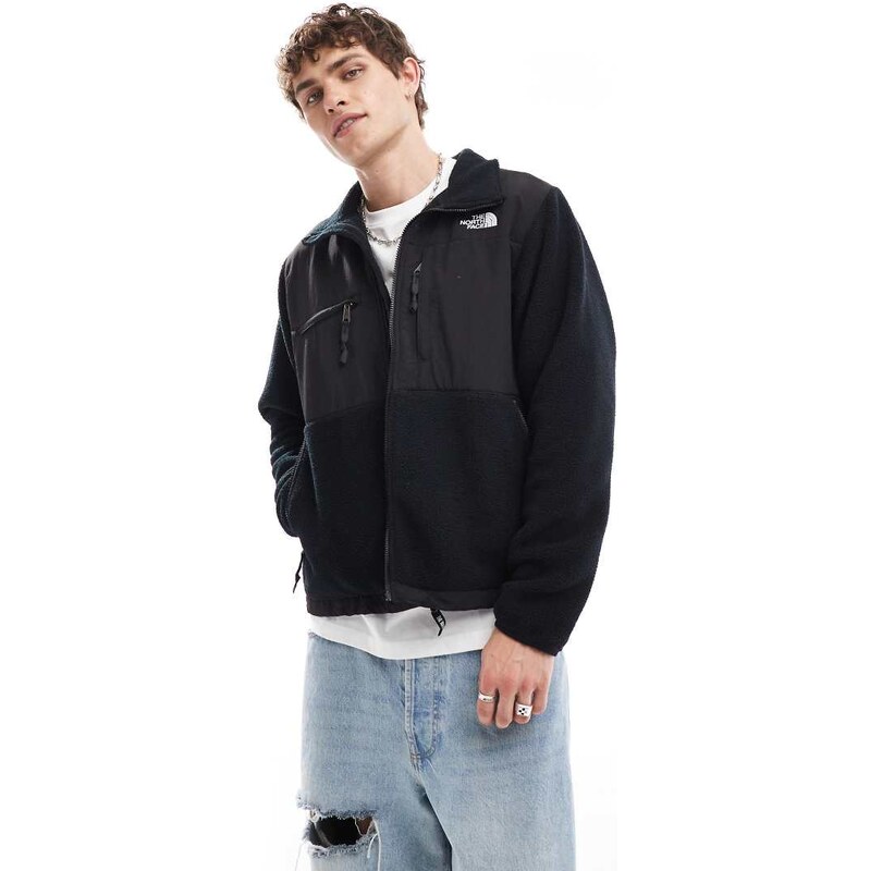 The North Face Retro Denali heavyweight fleece jacket in black