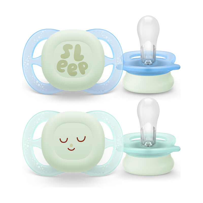 Philips Avent šidítko Ultrastart Nighttime (2ks) - kluk