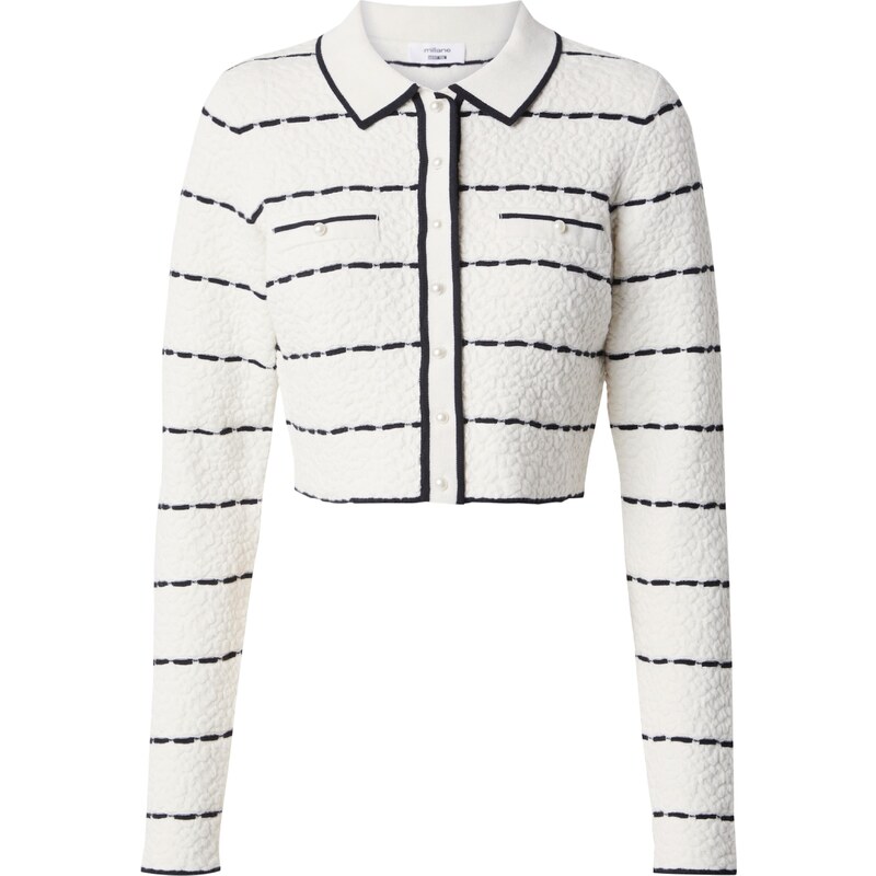 millane Kardigan černá / offwhite