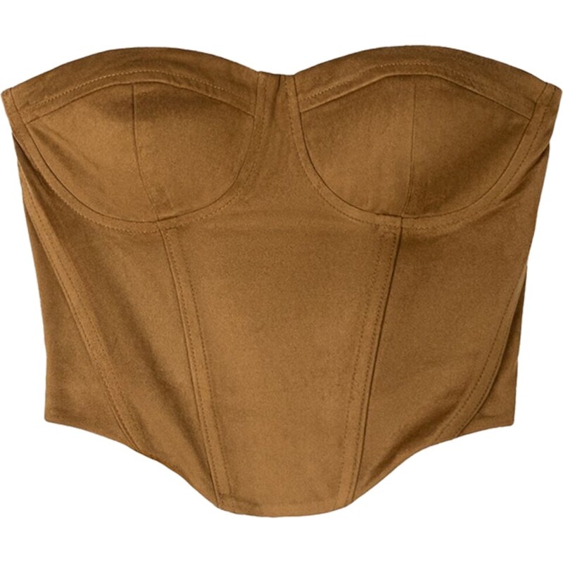 Bershka Top velbloudí