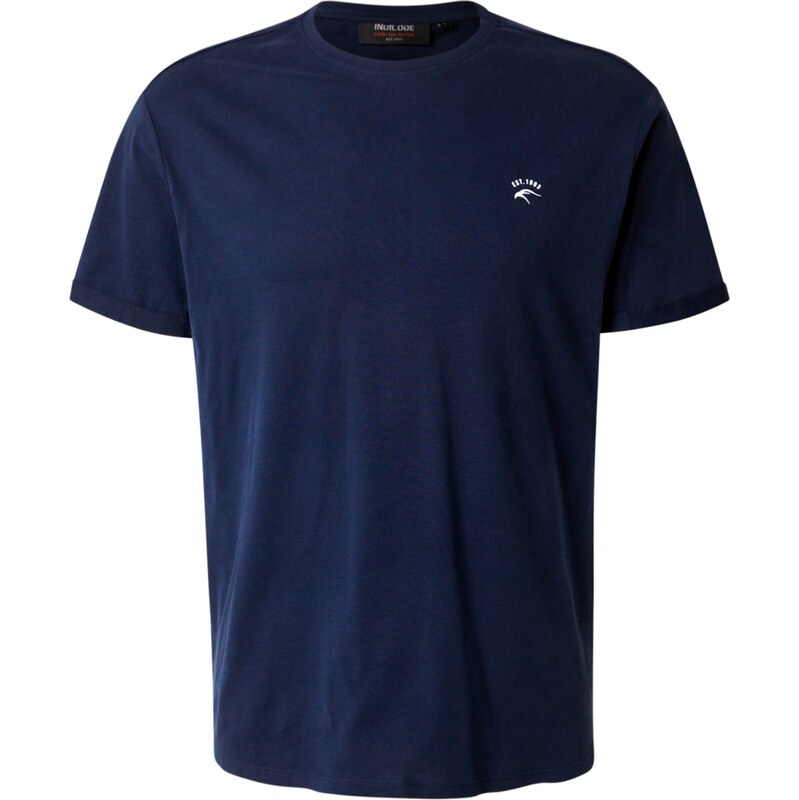 INDICODE JEANS Tričko Kloge námořnická modř / bílá