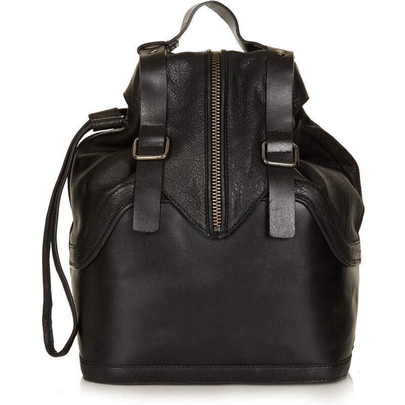 Topshop Leather Strappy Backpack