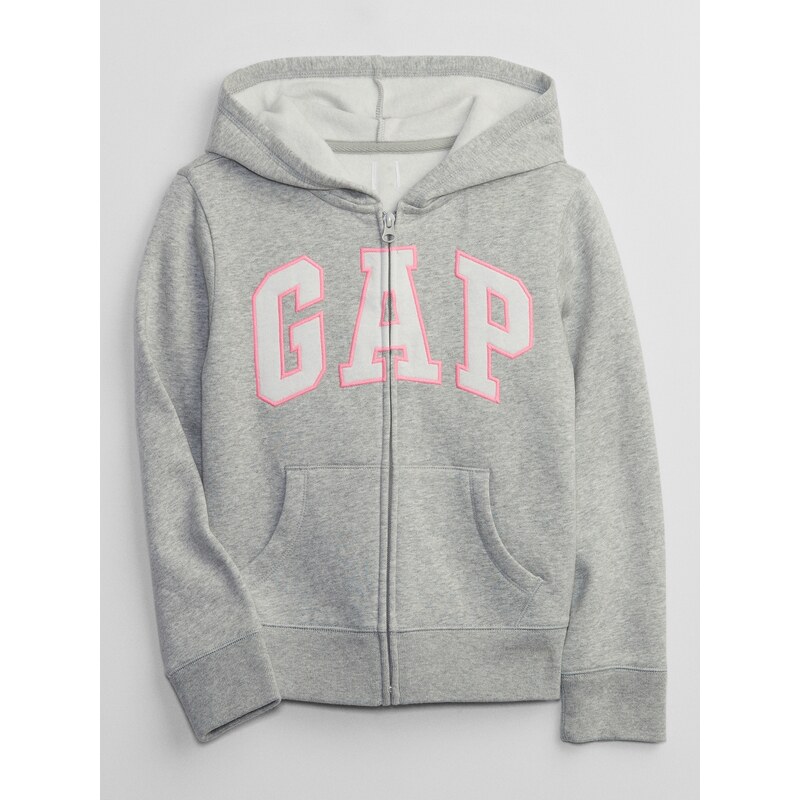 GAP Dětská mMikina Logo zip hoodie - Holky