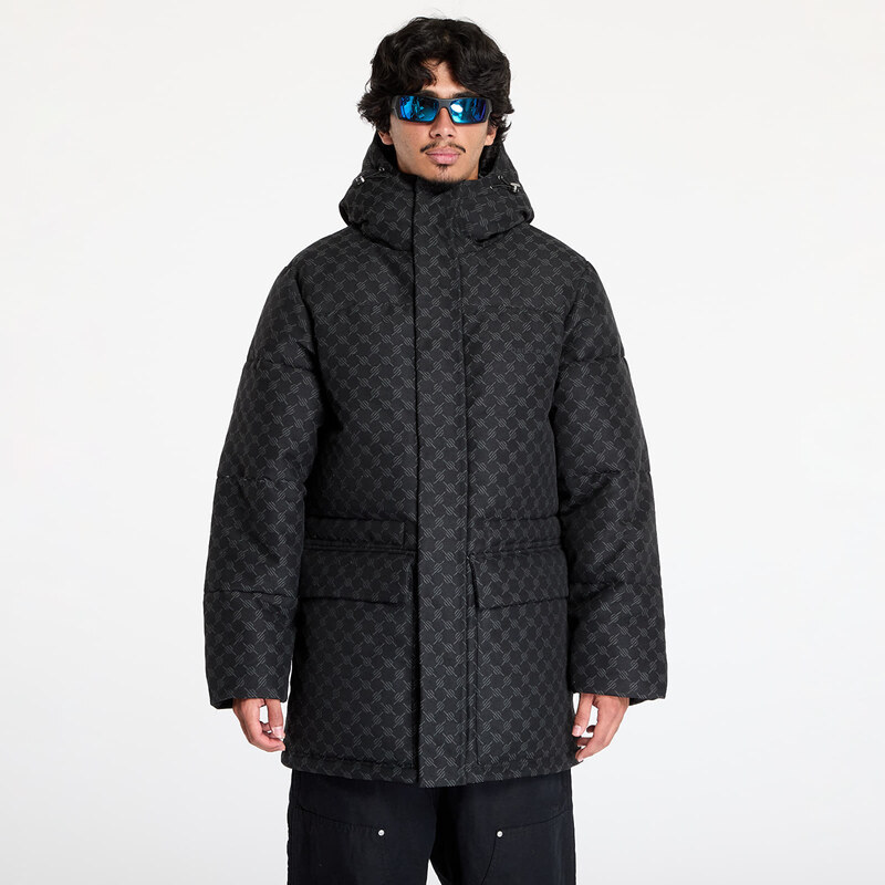 Bunda Daily Paper Oba Cotton Monogram Puffer Black S
