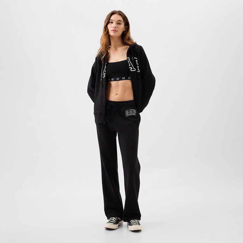 Tepláky GAP Logo Boot Sweatpants True Black S
