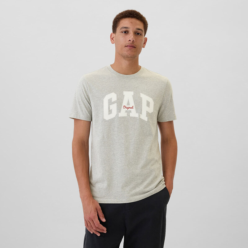 Tričko GAP Logo Tee Heather Grey XL