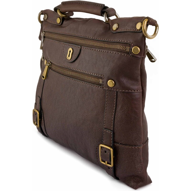Kabelka Fossil Wmns Shoulderbag Emilia Flat Crossbody hnědá 100260008