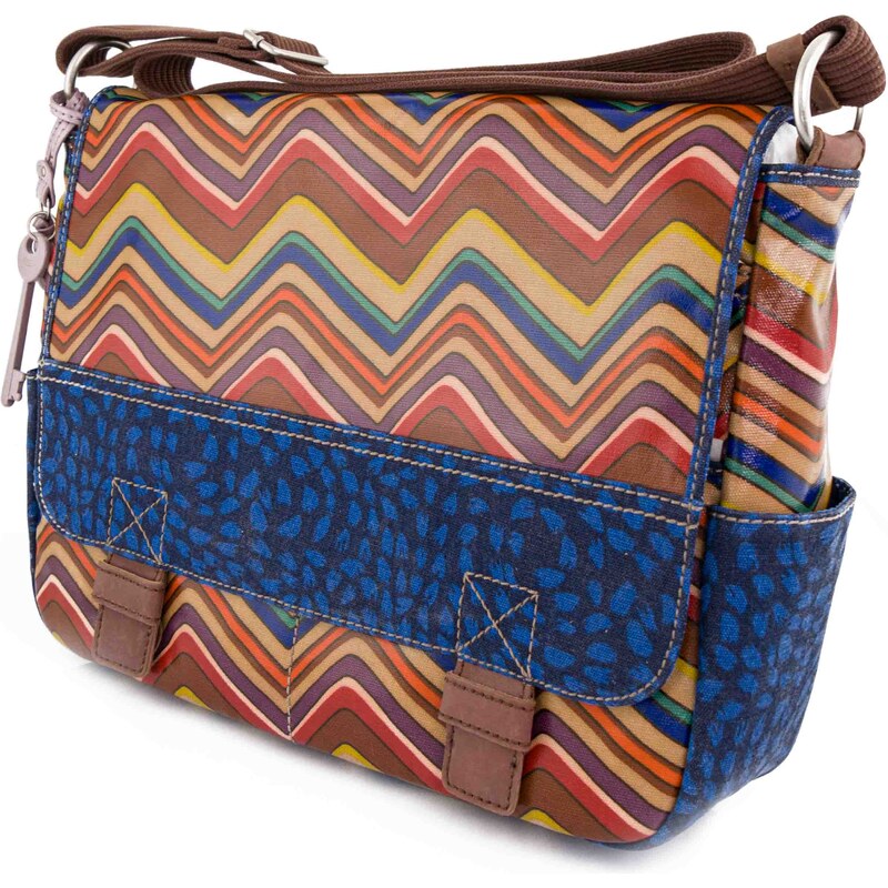 Dámská taška Fossil Wmns Shoulderbag Key-Per Messenger Stripe mix 100260017