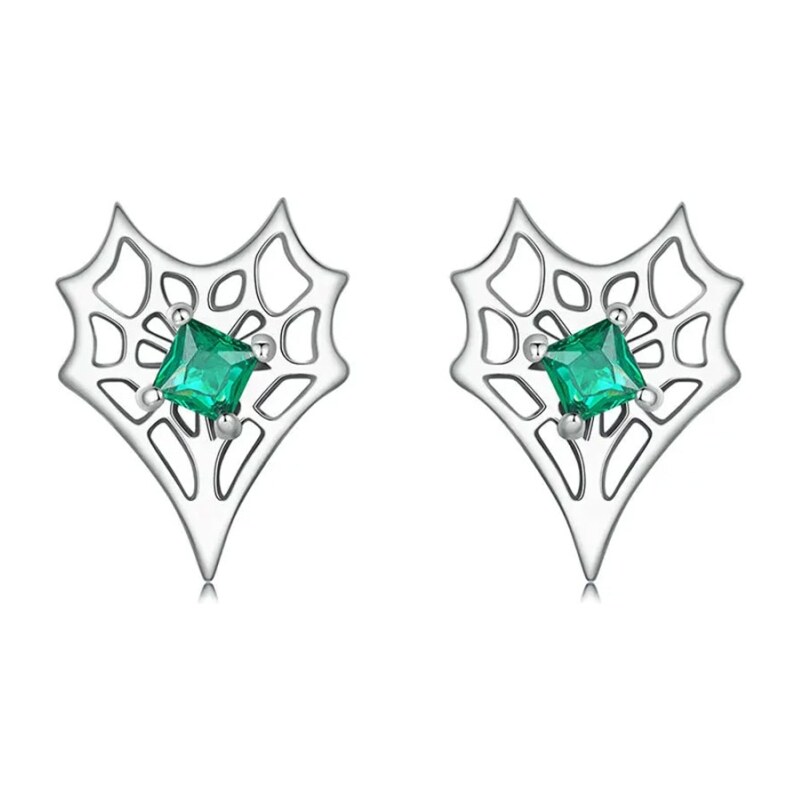 GRACE Silver Jewellery Stříbrné náušnice Pavoučí síť - stříbro 925 100261197