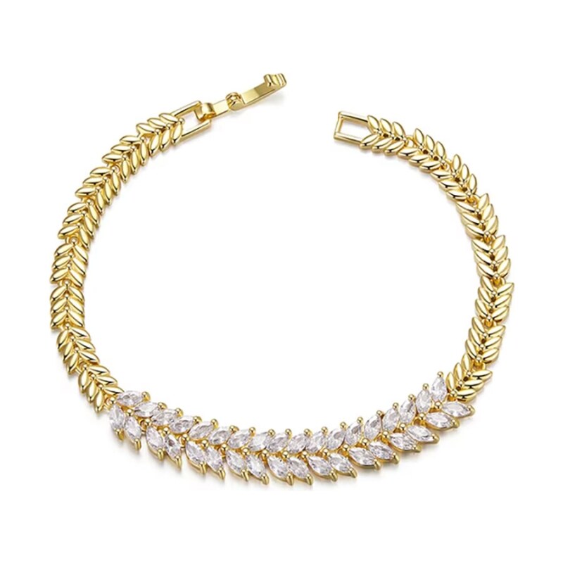 Éternelle Luxusní náramek Swarovski Elements Josina Gold 100267257