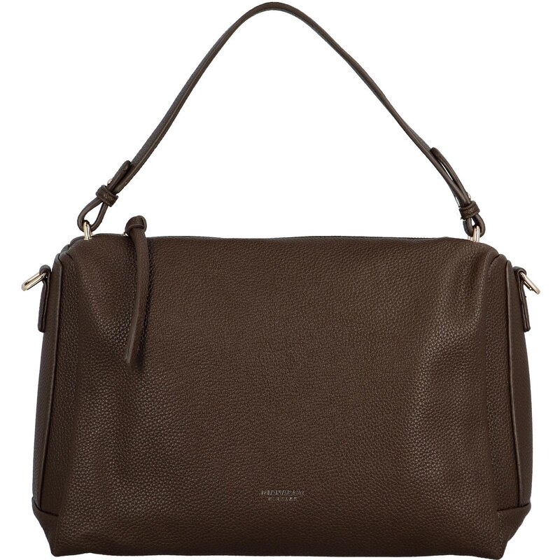 DIANA & CO Trendy dámská kabelka do ruky Arifa, tmavě hnědá