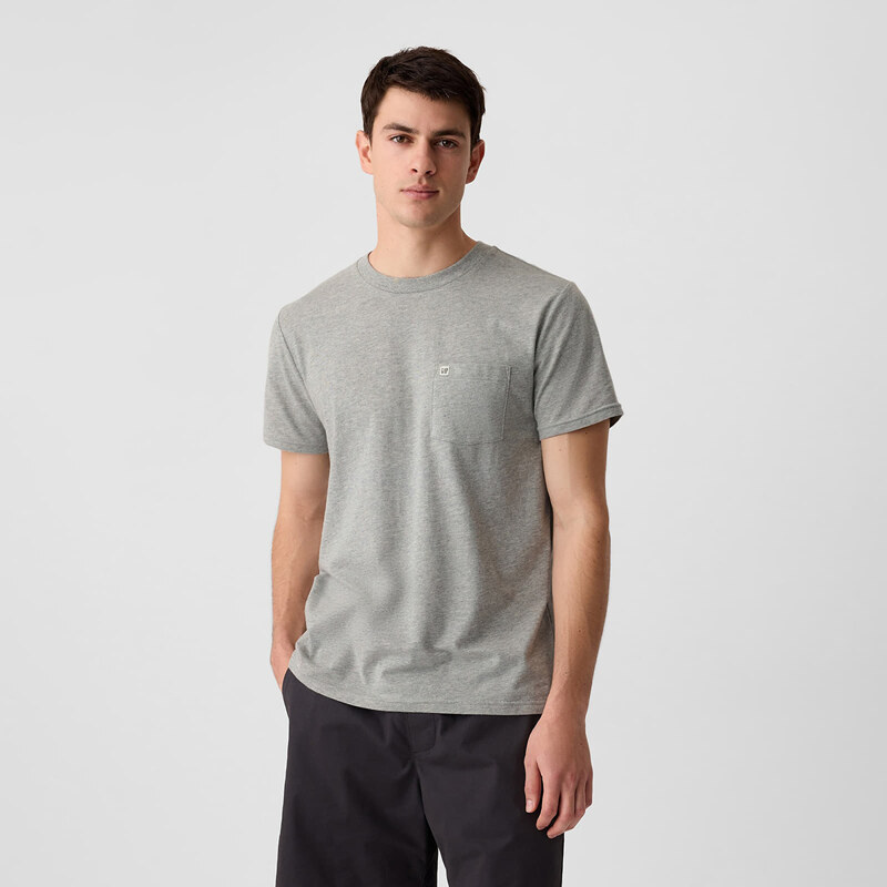 Tričko GAP Logo Pocket Tee Grey Heather L