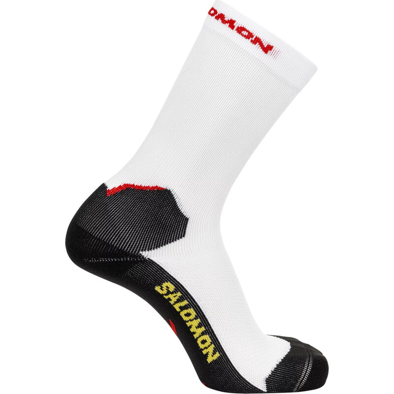Bílo-černé běžecké ponožky Salomon Speedcross Crew Socks Bílá 100272672