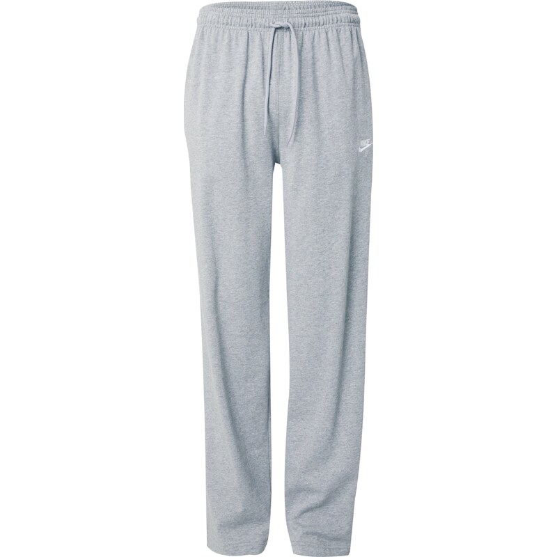 Nike Sportswear Kalhoty Club Fleece šedý melír / bílá