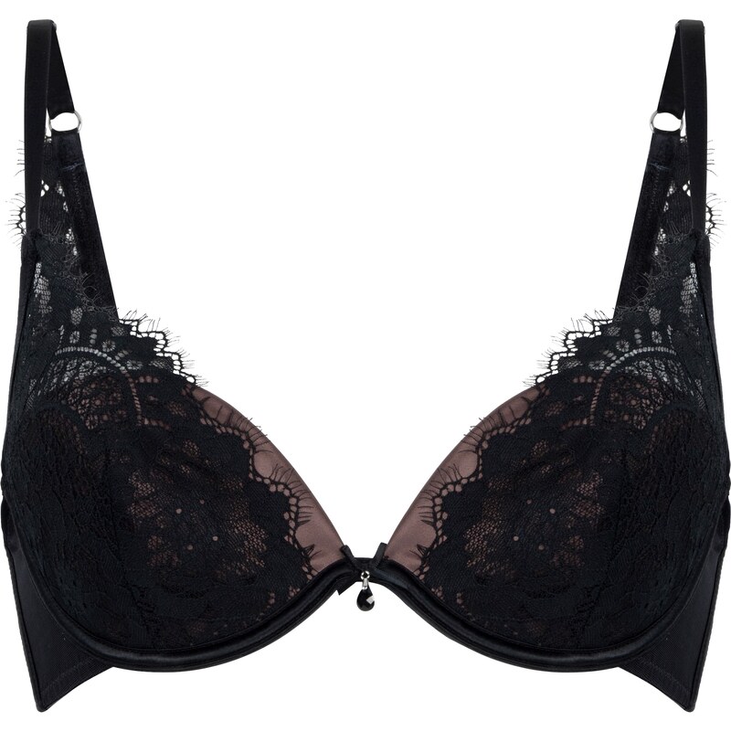Hunkemöller Podprsenka Mirabella čokoládová / černá