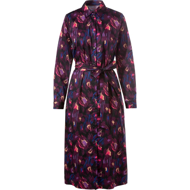 heine Košilové šaty modrá / fialová / meruňková / černá