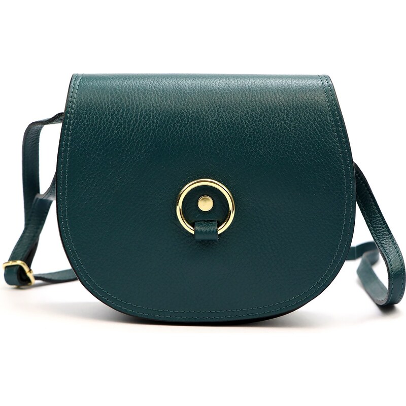 Kožená crossbody kabelka Florence 38 DL tyrkysová 100288091