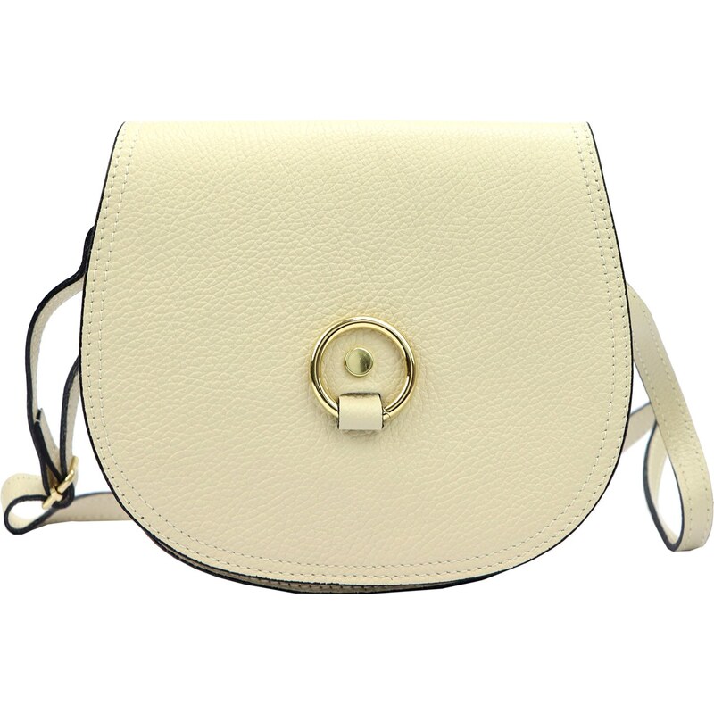 Kožená crossbody kabelka Florence 38 DL světle béžová 100288092