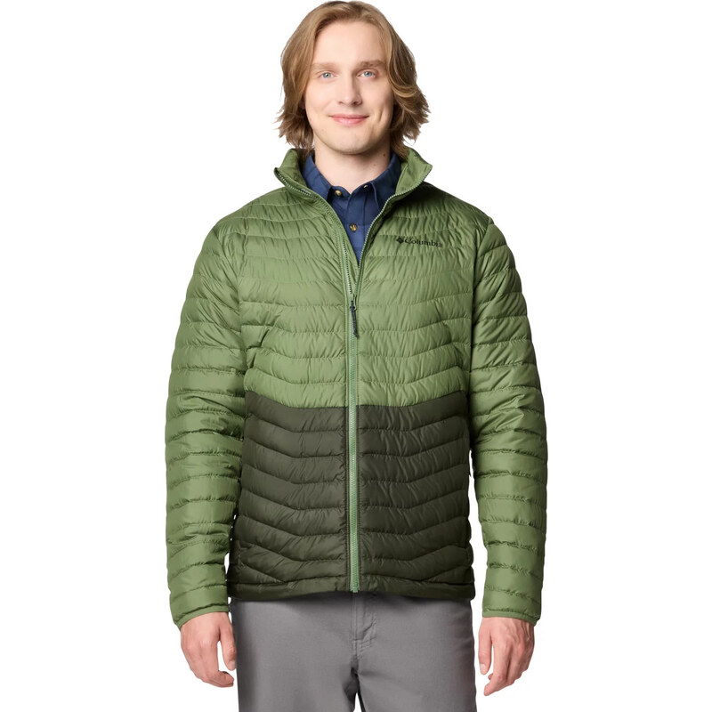 Tmavě zelená pánská péřová bunda Columbia Westridge Down Jacket