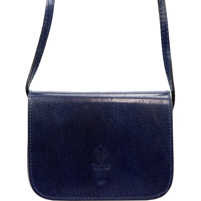 Kožená crossbody kabelka Florence 43 modrá 100289680