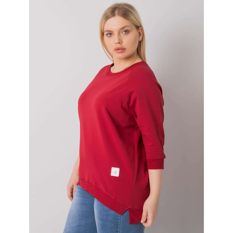 Bavlněná plus size mikina model 16971016 - FPrice