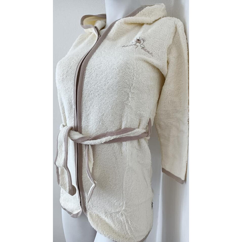 awama AKCE - Dětský župan G1658 Teddy ecru - G-Mini