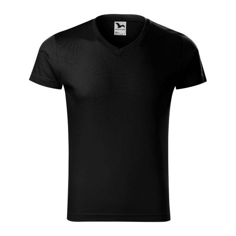 Slim Fit tričko s výstřihem do V M model 18010134 pánské -