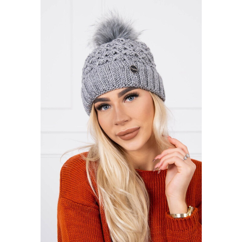 Čepice model 18745592 tmavě šedá - K-Fashion