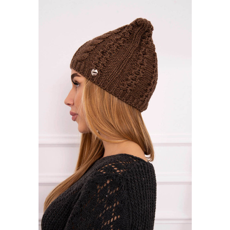 Fleecová čepice cappuccino model 18750009 - K-Fashion
