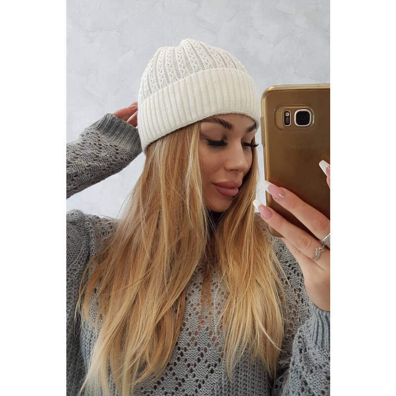 Tenká čepice Veronica model 18750393 ecru - K-Fashion