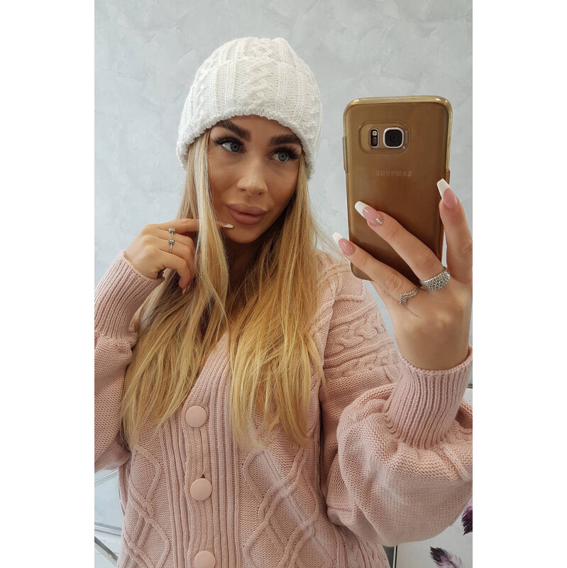 K-Fashion Kšiltovka s ohrnovací částí Marzena K206 bílá