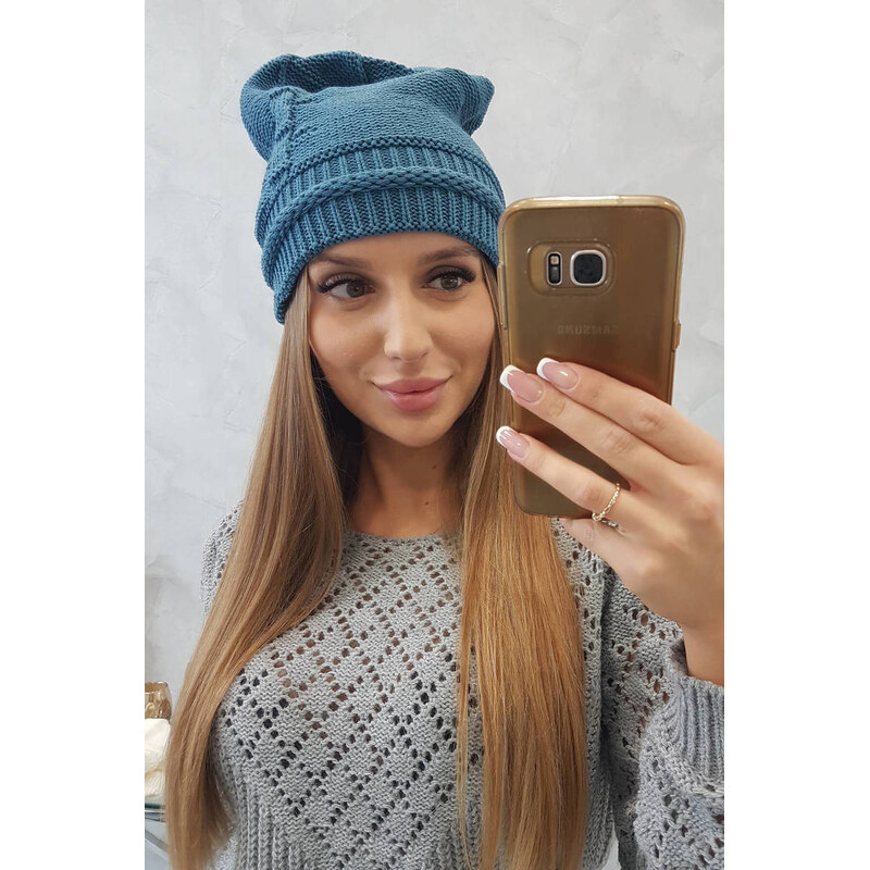 K-Fashion Dámská čepice Kaja K339 denim 100306908