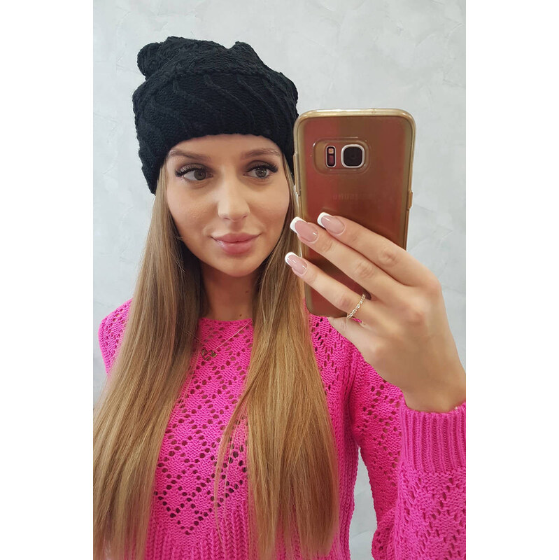 K-Fashion Dámská čepice Dagmara K332 černá 100306976