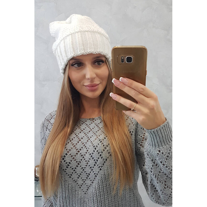 K-Fashion Dámská čepice Danuta K331 bílá 100306989
