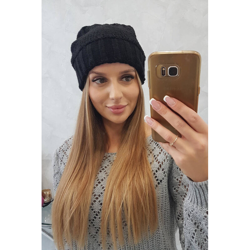 K-Fashion Dámská čepice Danuta K331 černá 100306990