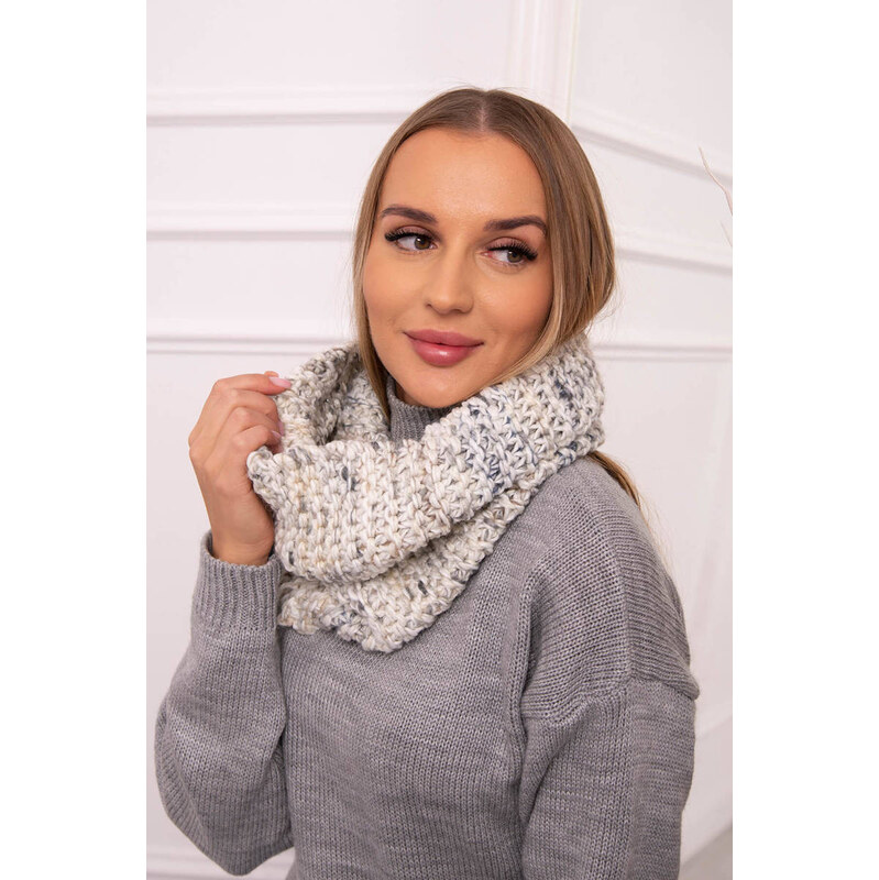 K-Fashion KN16 Dámský snood v barvě ecru