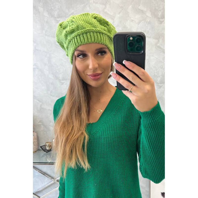 Dámská čepice Sofia model 18752195 pistácie - K-Fashion