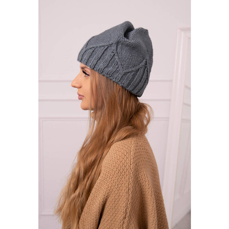 Dámská čepice Liliana model 18752211 tmavě šedá - K-Fashion