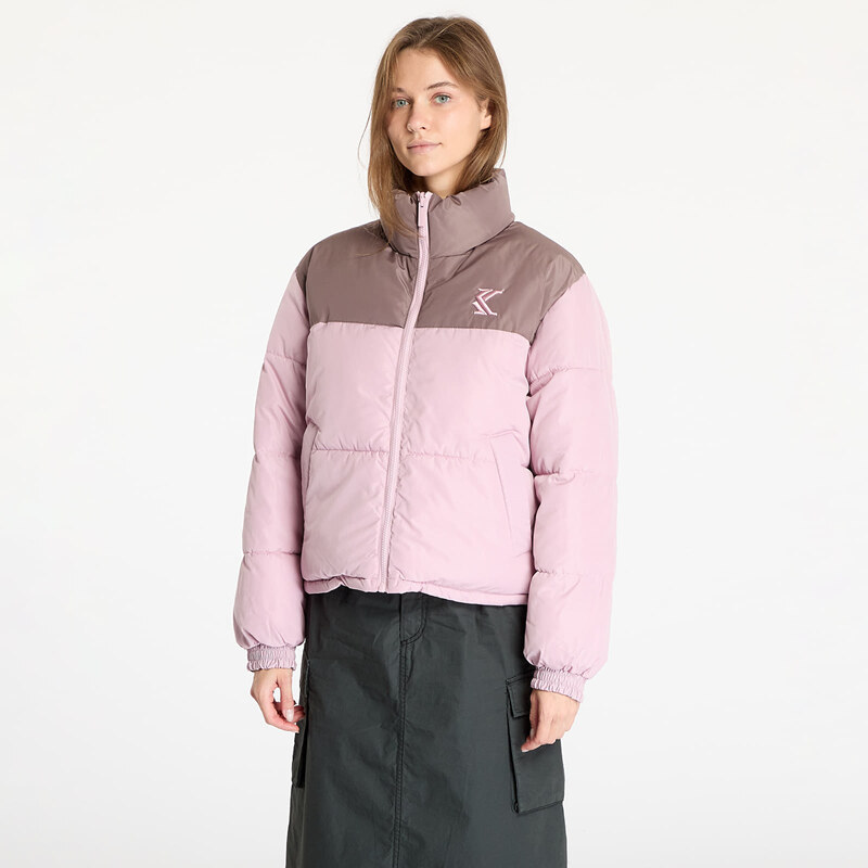 Bunda Karl Kani OG Reversible Puffer Jacket Rose/ Taupe XS