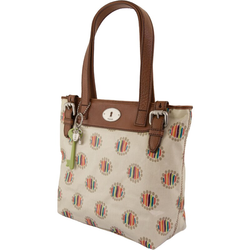Kabelka Fossil Wmns Shoulderbag Key-Per Shopper Dot krémová 100328558