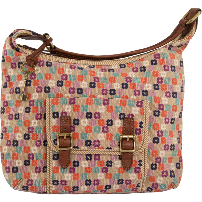 Kabelka Fossil Wmns Handbag Tate Hobo Natural Floral mix 100328568