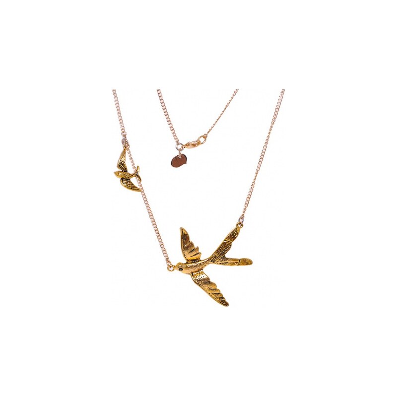 Náhrdelník Timi Birds Necklace gold plated