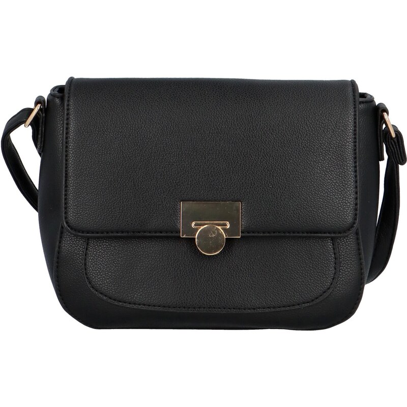 INT COMPANY Módní dámská koženková crossbody kabelka Talitha, černá 114557468