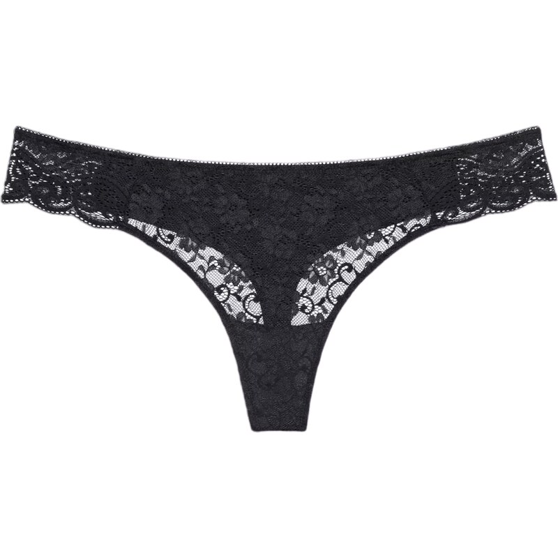 Dámská tanga Amourette Hipster String - BLACK - černé 0004 - TRIUMPH 100338363