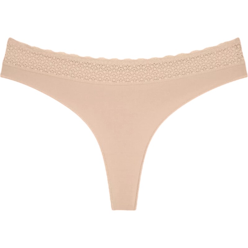 Dámská tanga Feel of Modal String - YELLOW - sv. béžové 0026 - TRIUMPH 100338364
