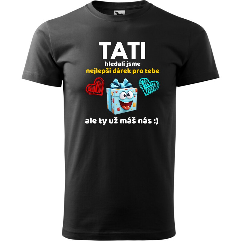 Fenomeno Pánské tričko Tati už máš nás - černé