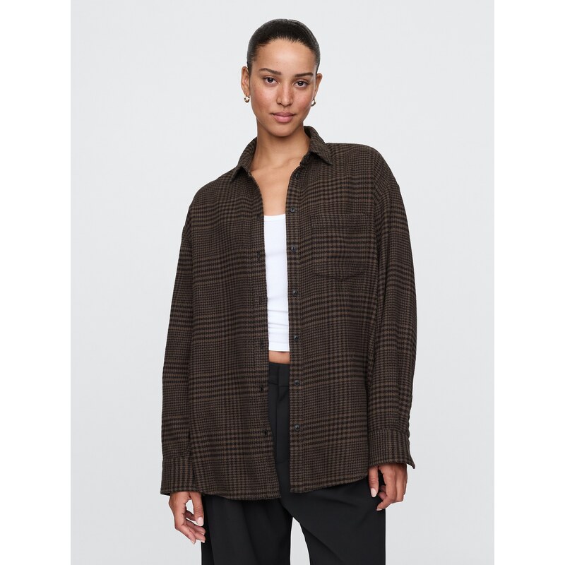 GAP Oversize flanelová košile Big Shirt - Dámské