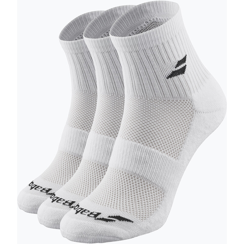 Ponožky Babolat Quarter 3 Pack white/white